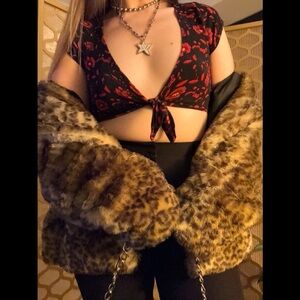 Vanessa Mooney Floral Crop Top